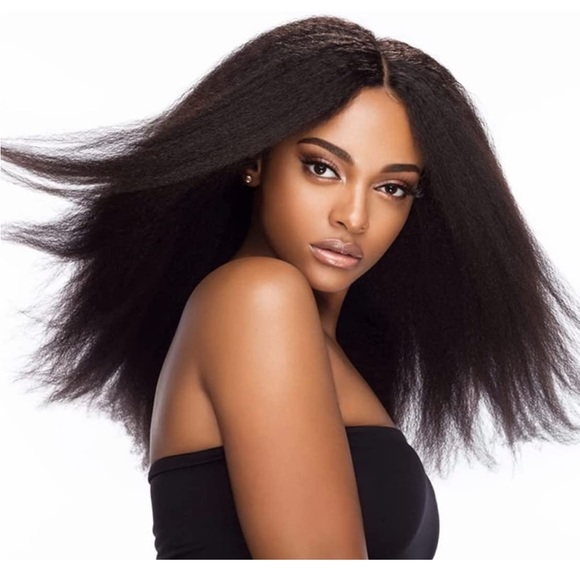 Hair Kinky Straight U Part Wig 18 High Density Soft Synthetic Hair 20
